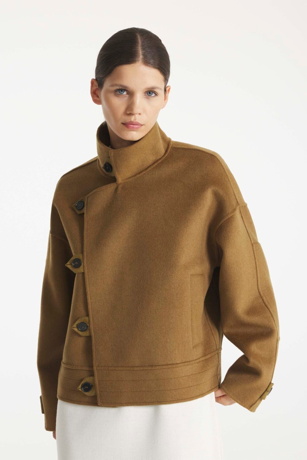 VASTINE - MILITARY-STYLE JACKET - 34, CAMEL