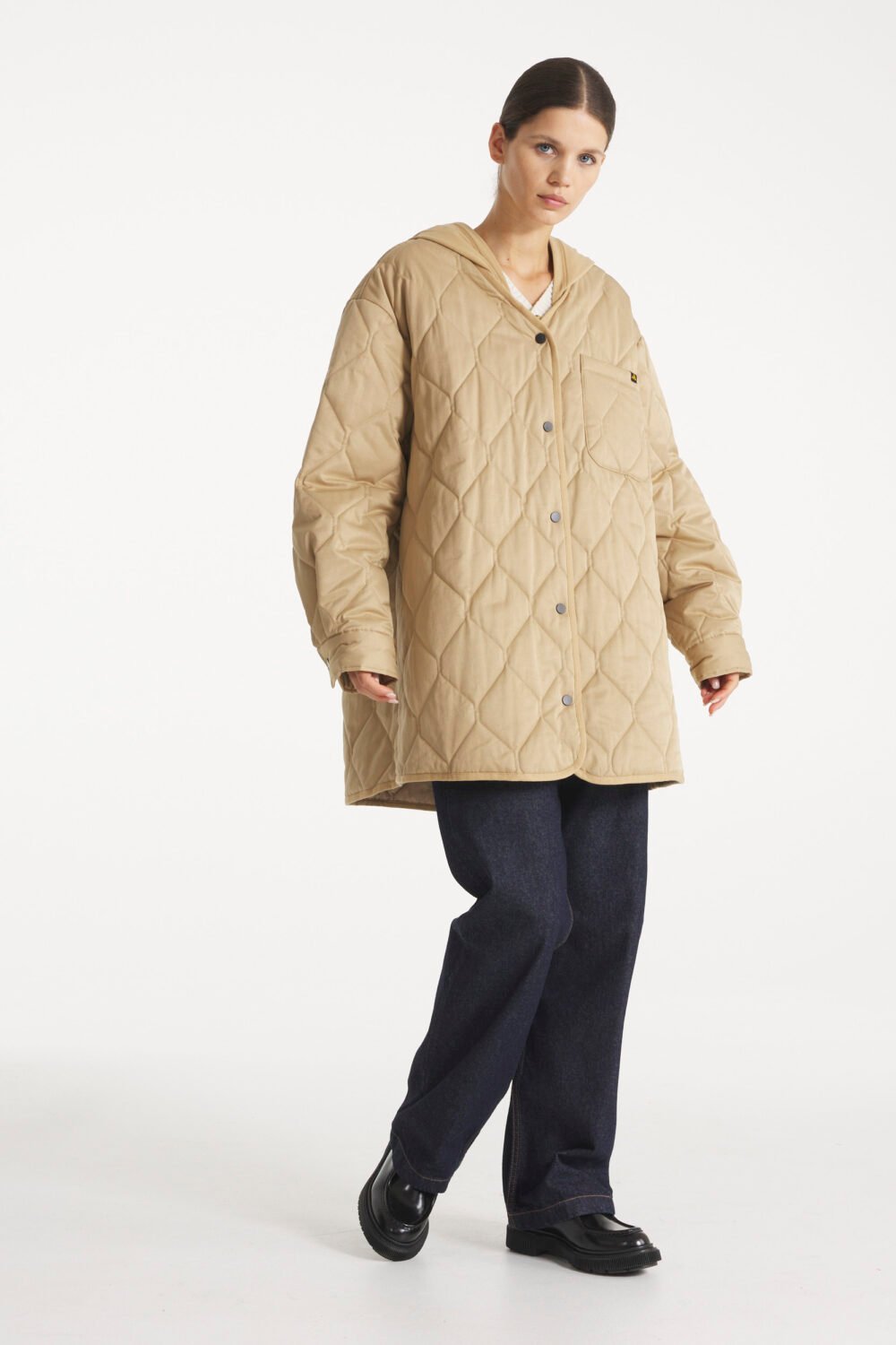 VERTY - VESTE MATELASSÉE - 34, CAMEL