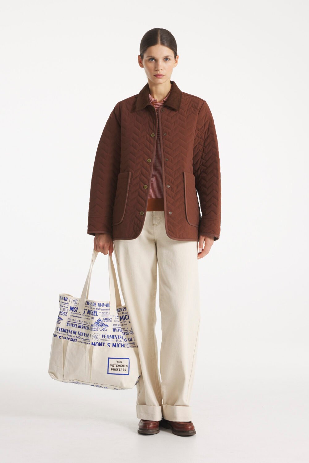 VEGGY - VESTE MATELASSÉE - 40, MARRON