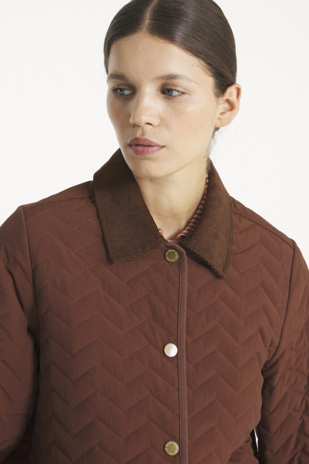 VEGGY - VESTE MATELASSÉE - 34, MARRON