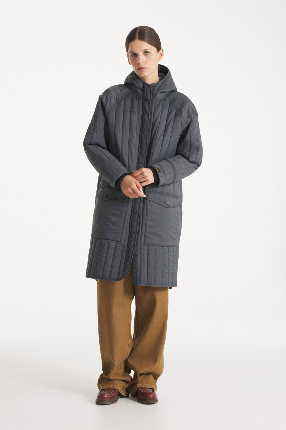 MANDY - VESTE MATELASSÉE - 34, CHARBON