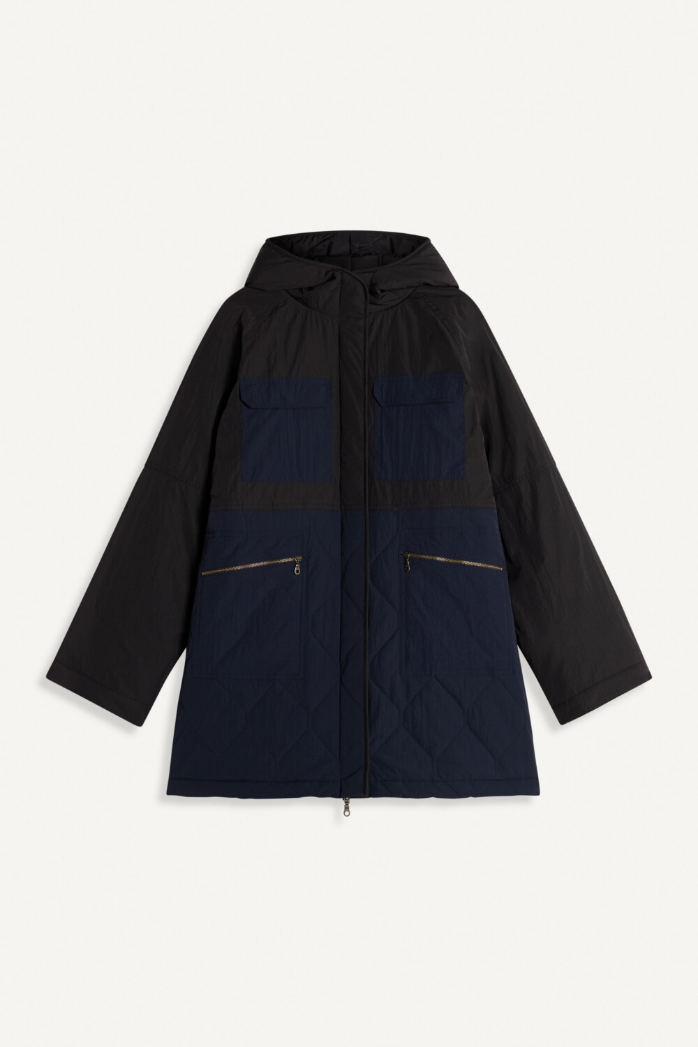 MATALIO - TWO-TONE PARKA - XS, NAVY