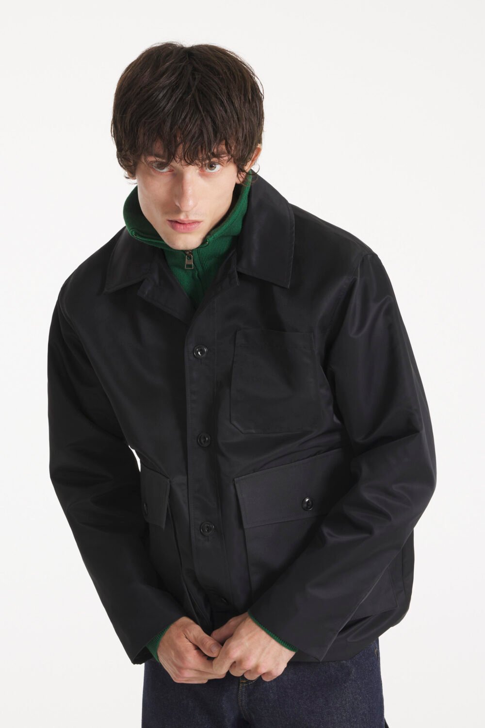 VIOSTRA - BASEBALL WORK JACKET - L, BLACK
