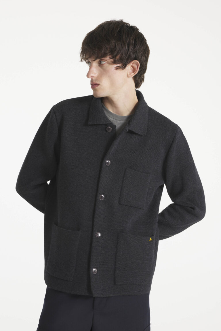 GUINO - WORK CARDIGAN - GREY, seconde vue