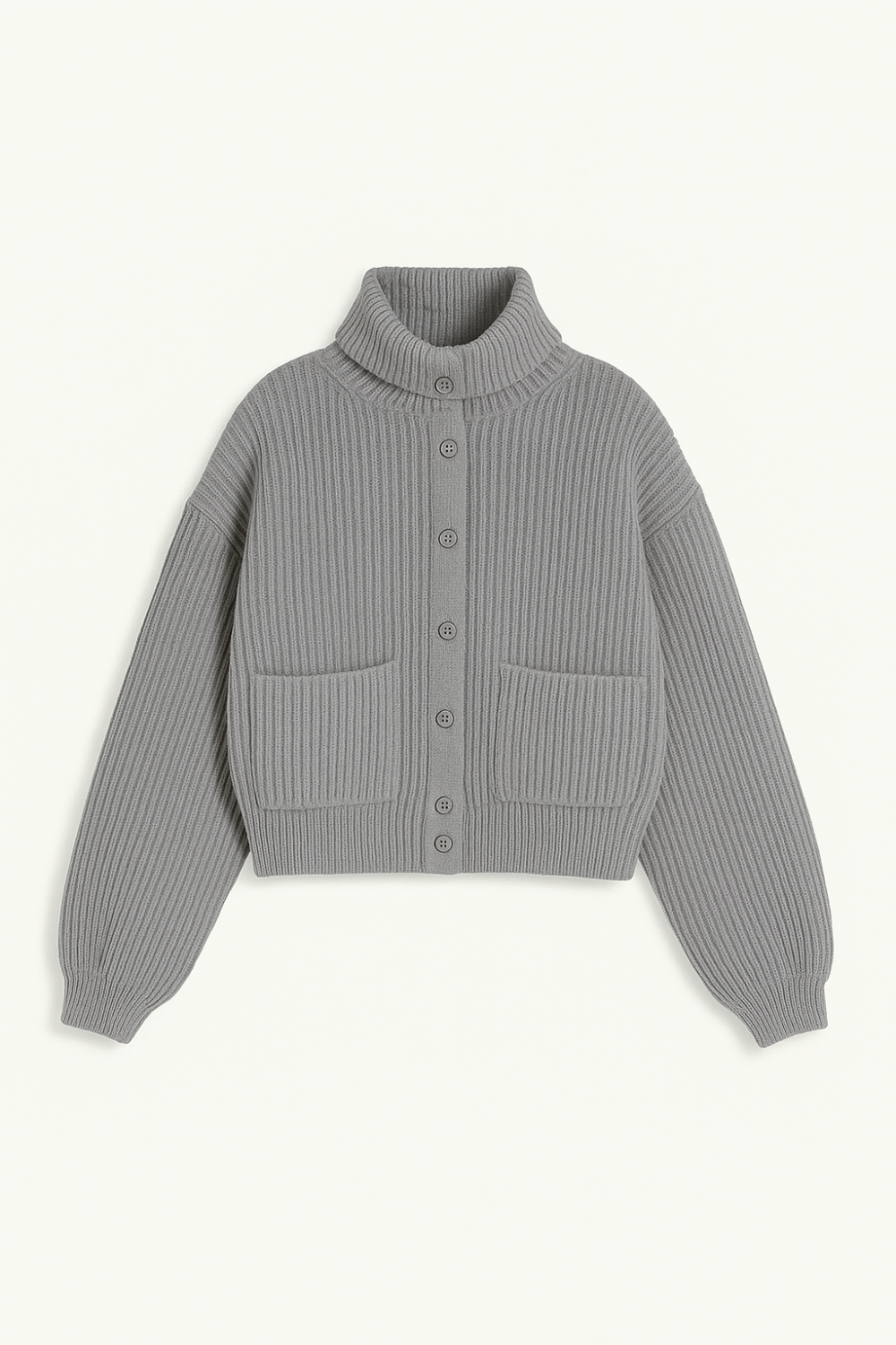 GINA - CARDIGAN EN LAINE - XS, GRIS