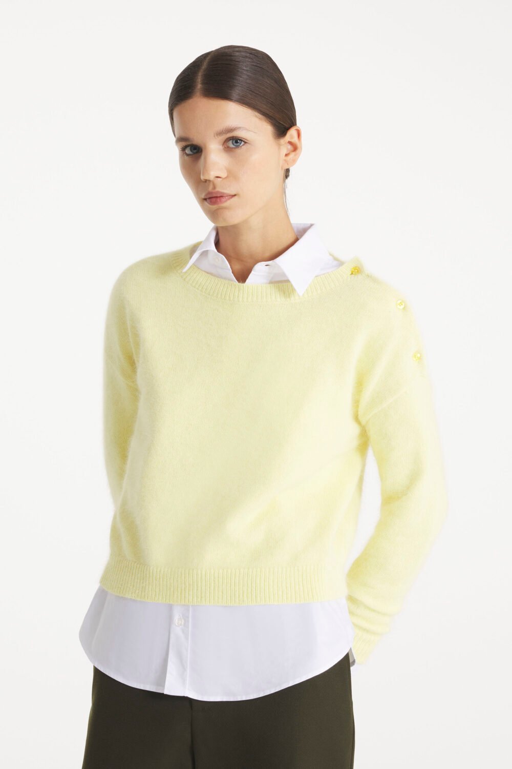 SACHEM - ANGORA SWEATER - XL, YELLOW