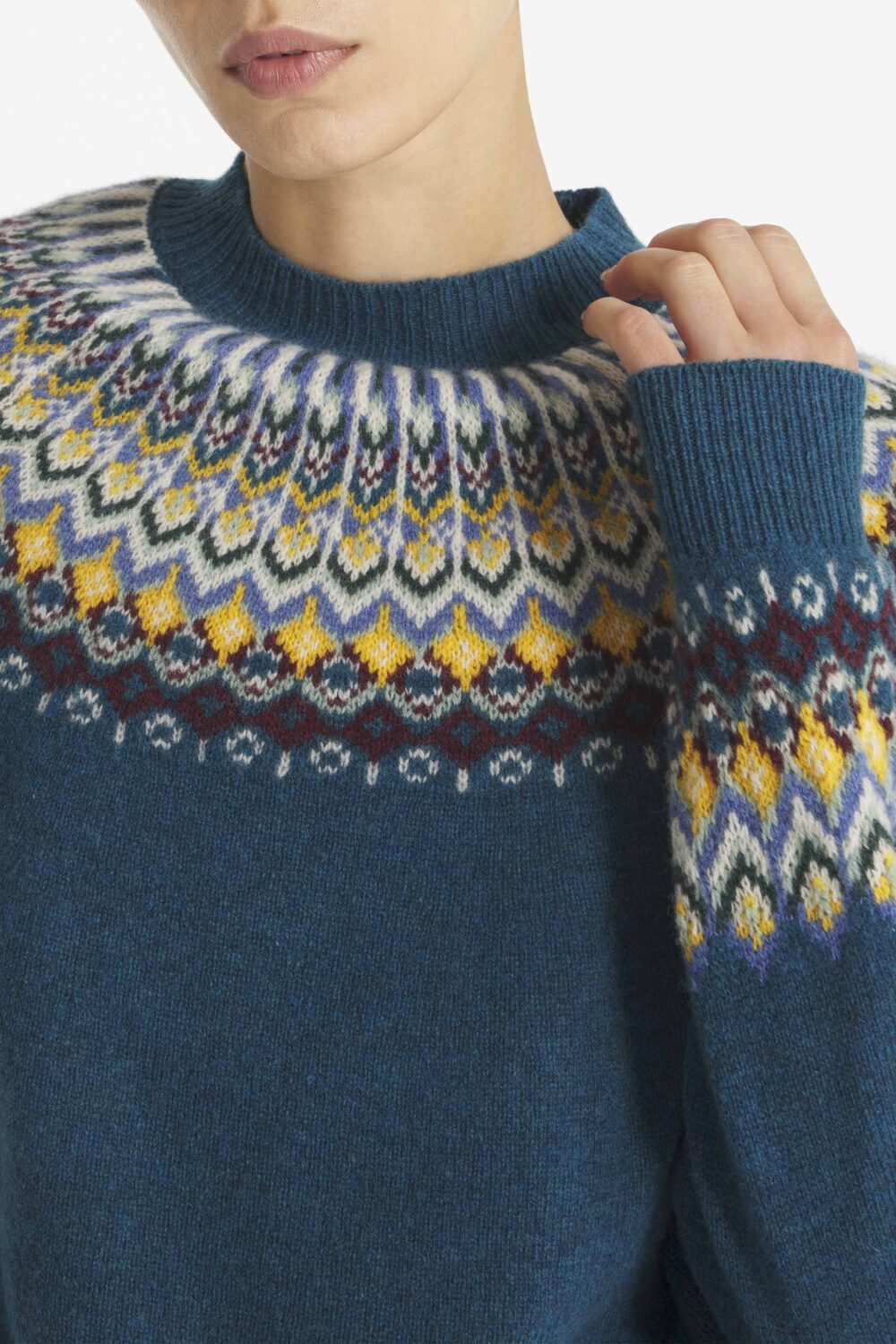 SELMANITA - PULL FAIR ISLE - S, MARINE