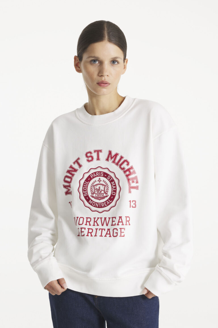 TAUGU - UNIVERSITY SWEATSHIRT - OFFWHITE, seconde vue