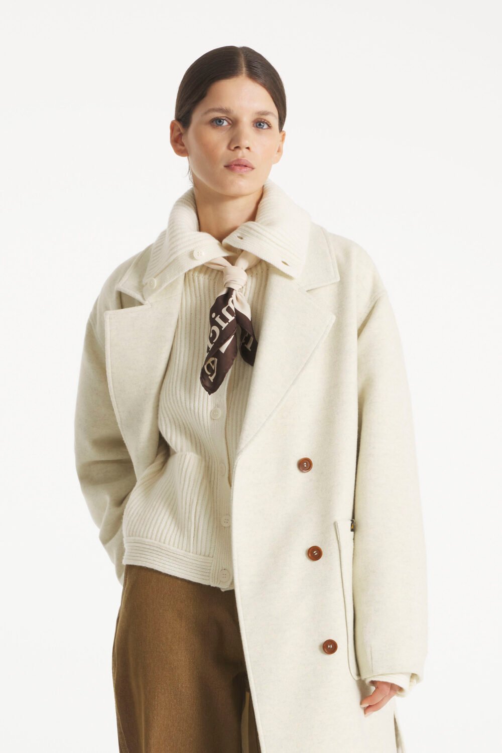 MARCIE - MANTEAU TAILLEUR - 36, ECRU
