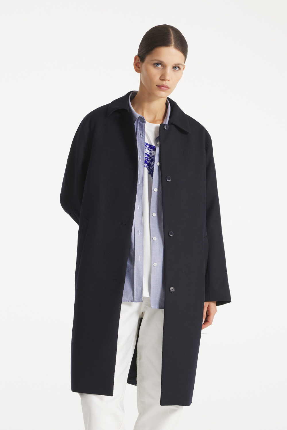 MAGIC - TRENCH EN LAINE - 36, MARINE