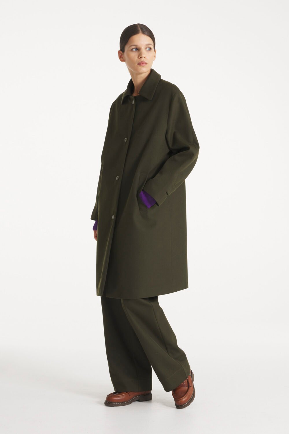 MAGIC - WOOL TRENCH COAT - 38, KAKI