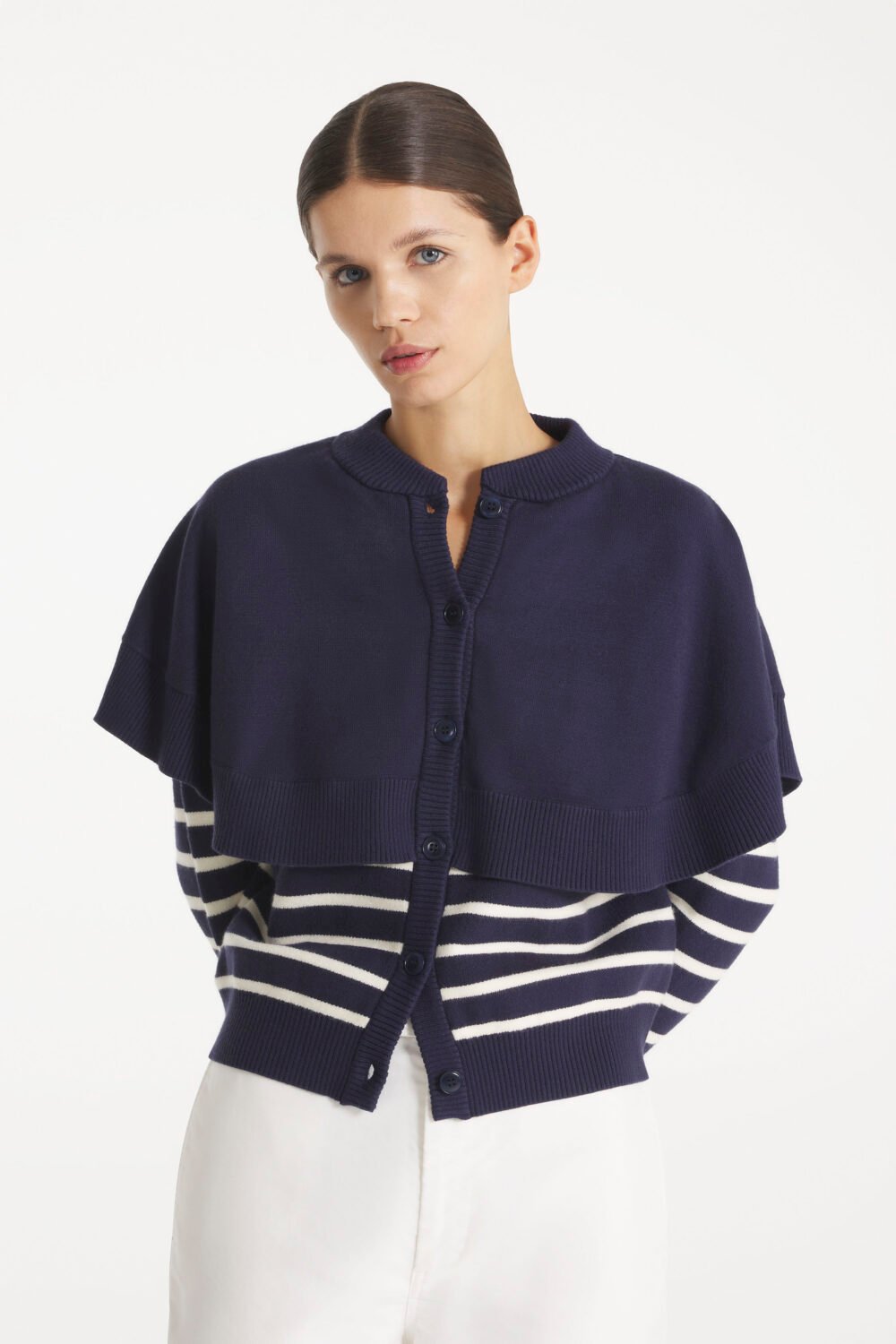 GEQUIN - CAPE CARDIGAN - M, MARINE