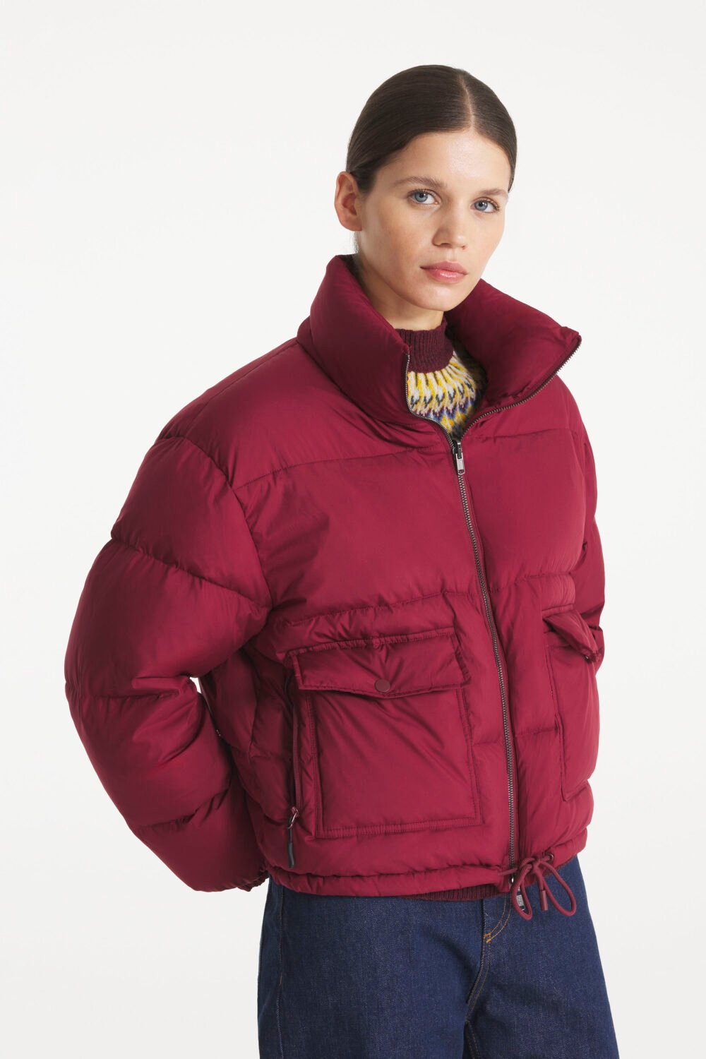 MARTHE - DOUDOUNE REVERSIBLE - 38, BURGUNDY