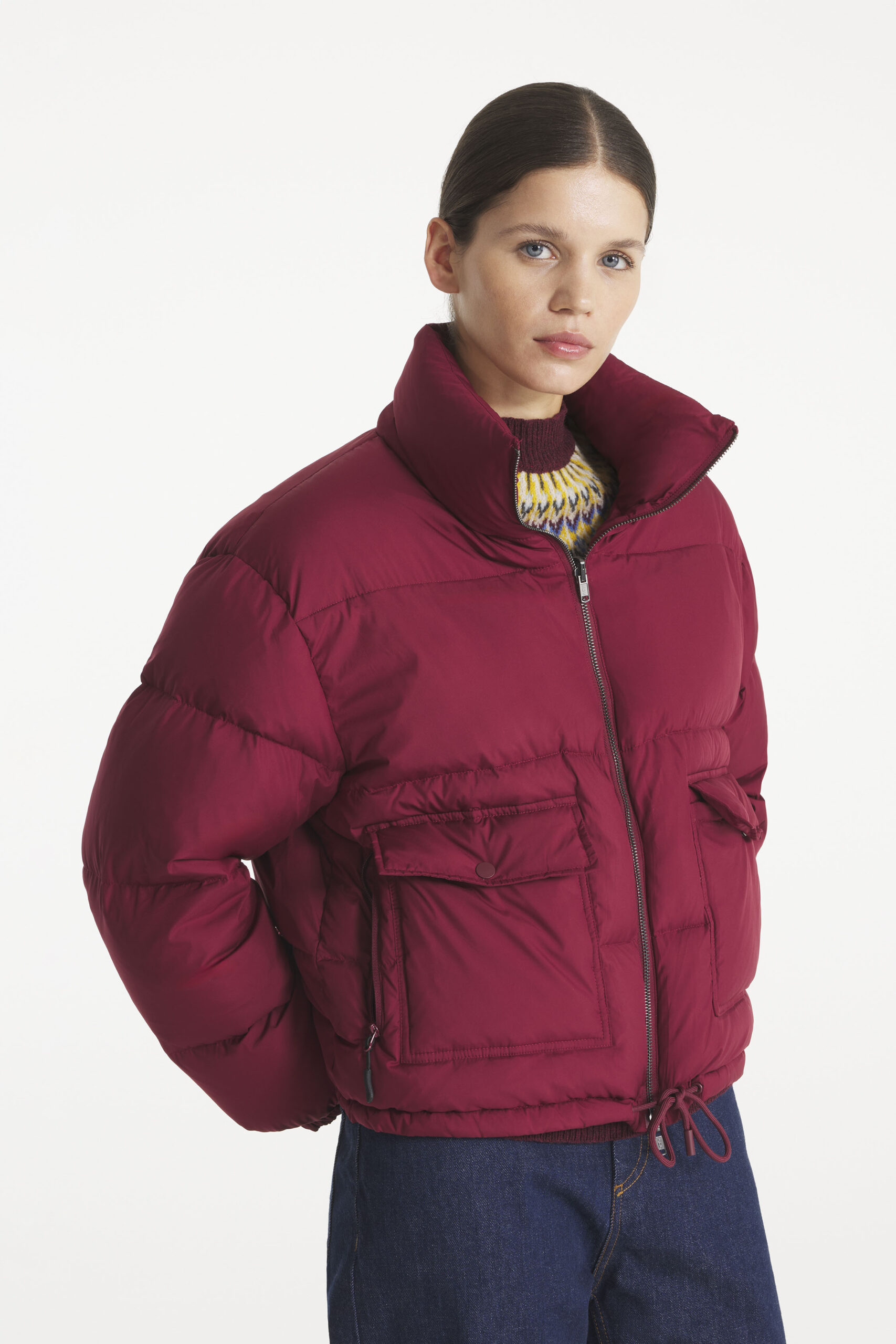 MARTHE - DOUDOUNE REVERSIBLE - 36, BURGUNDY