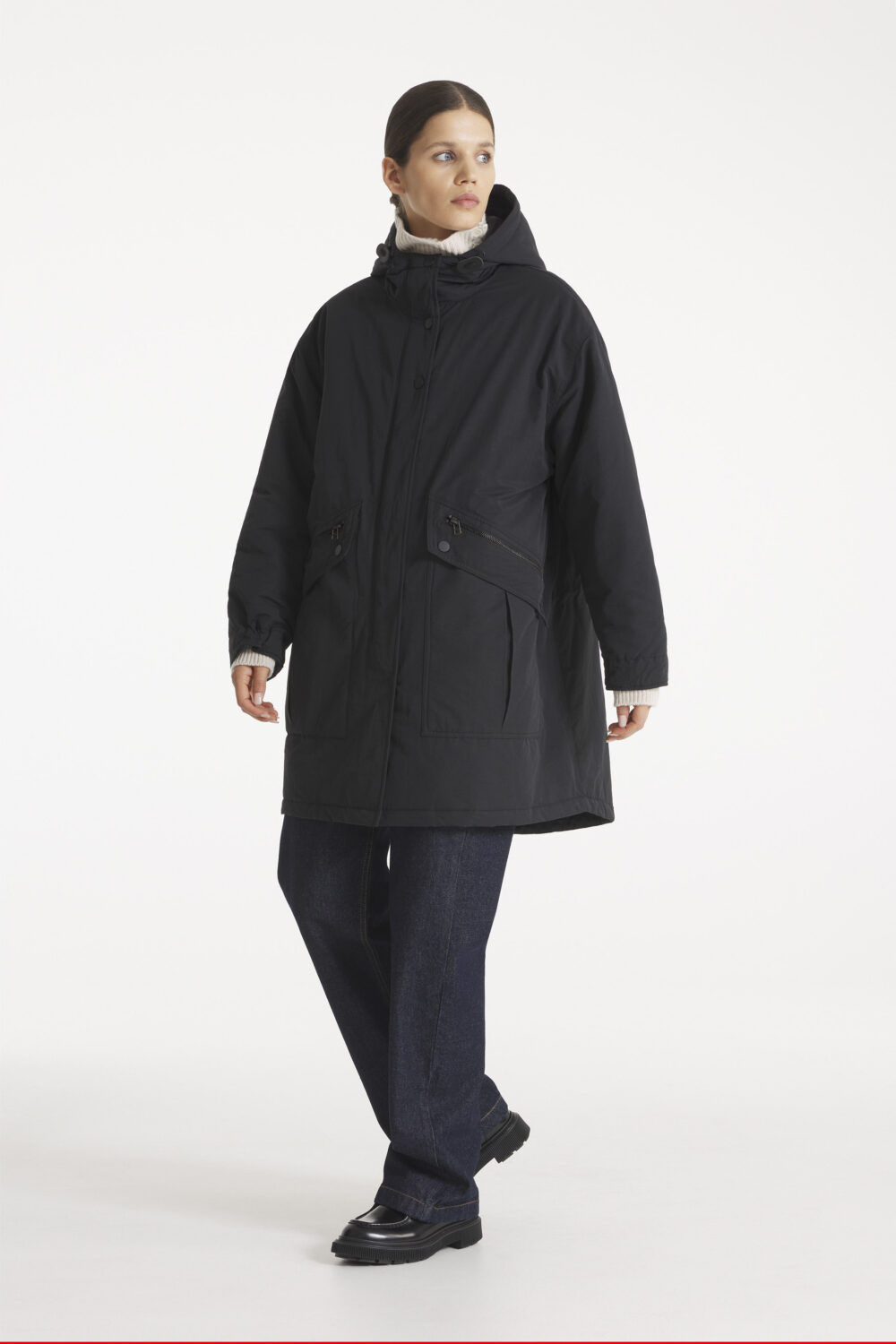 MINELLE - PARKA TECHWEAR - 38, NOIR