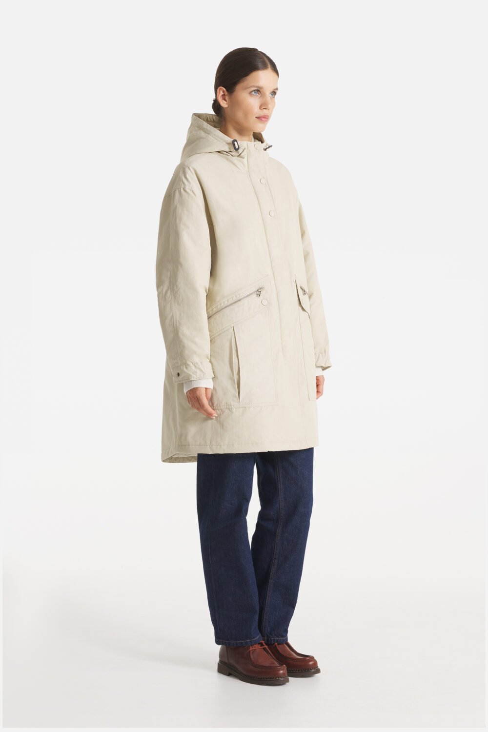 MINELLE - PARKA TECHWEAR - 36, CHALK