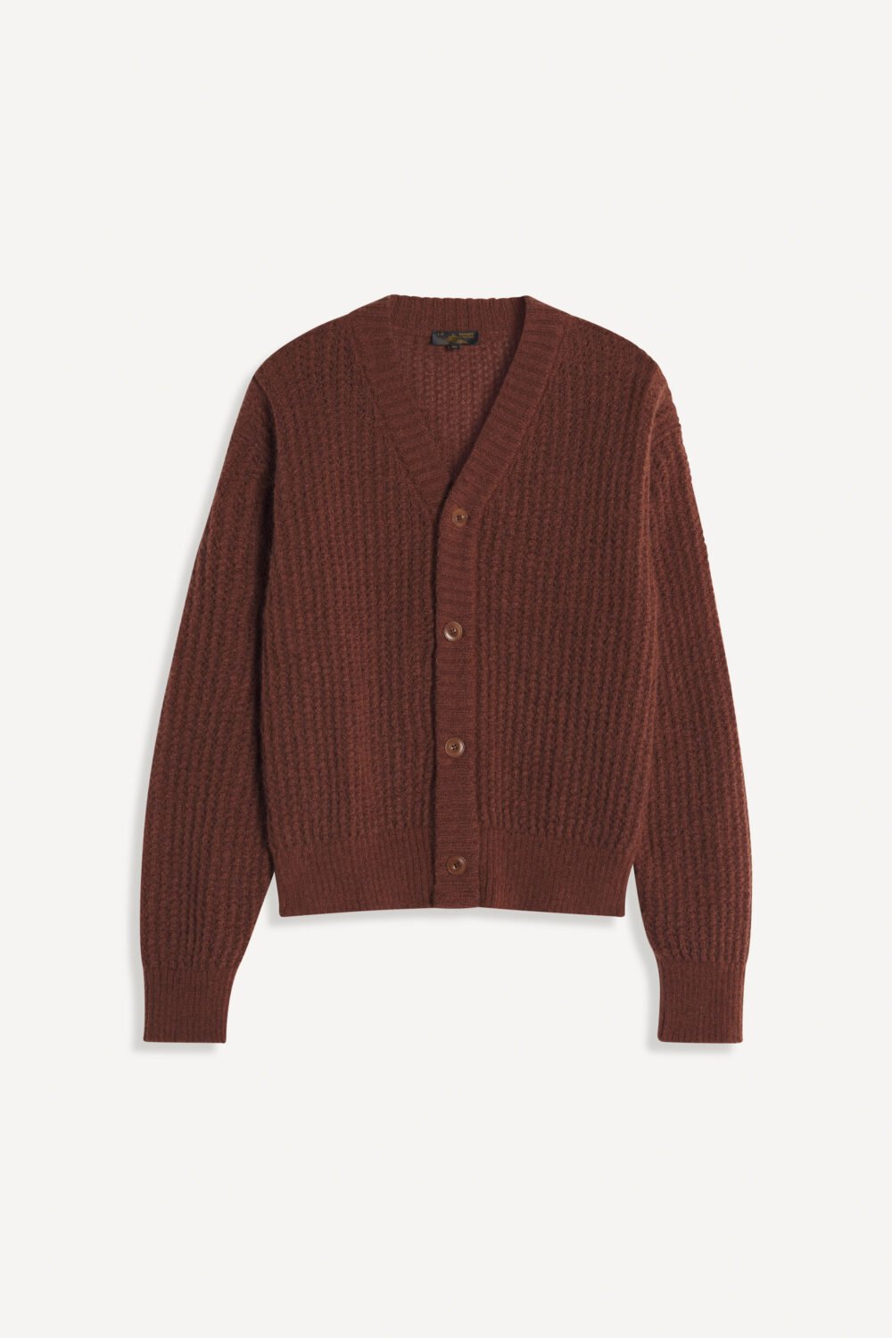 GREGORY - CARDIGAN EN MOHAIR - XS, MARRON