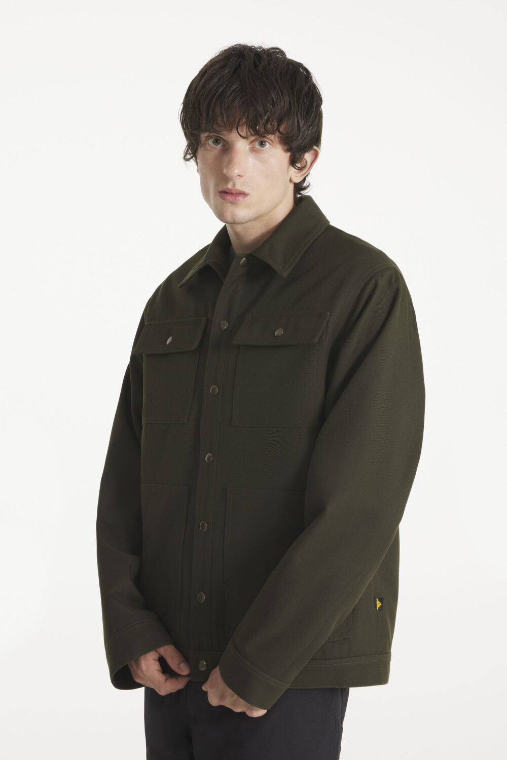 VERTOU - VESTE EN LAINE - L, KAKI