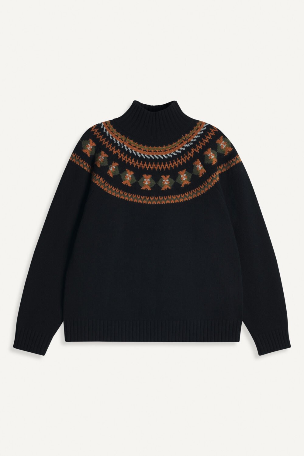SERVAN - PULL FAIR ISLES - XL, BLACK