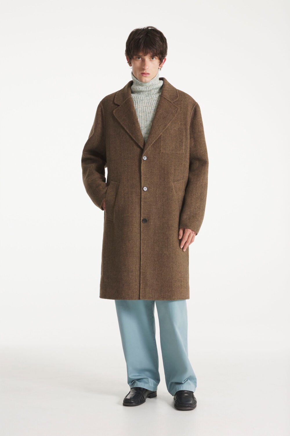 MAXENCE - WOOL COAT - M, BROWN