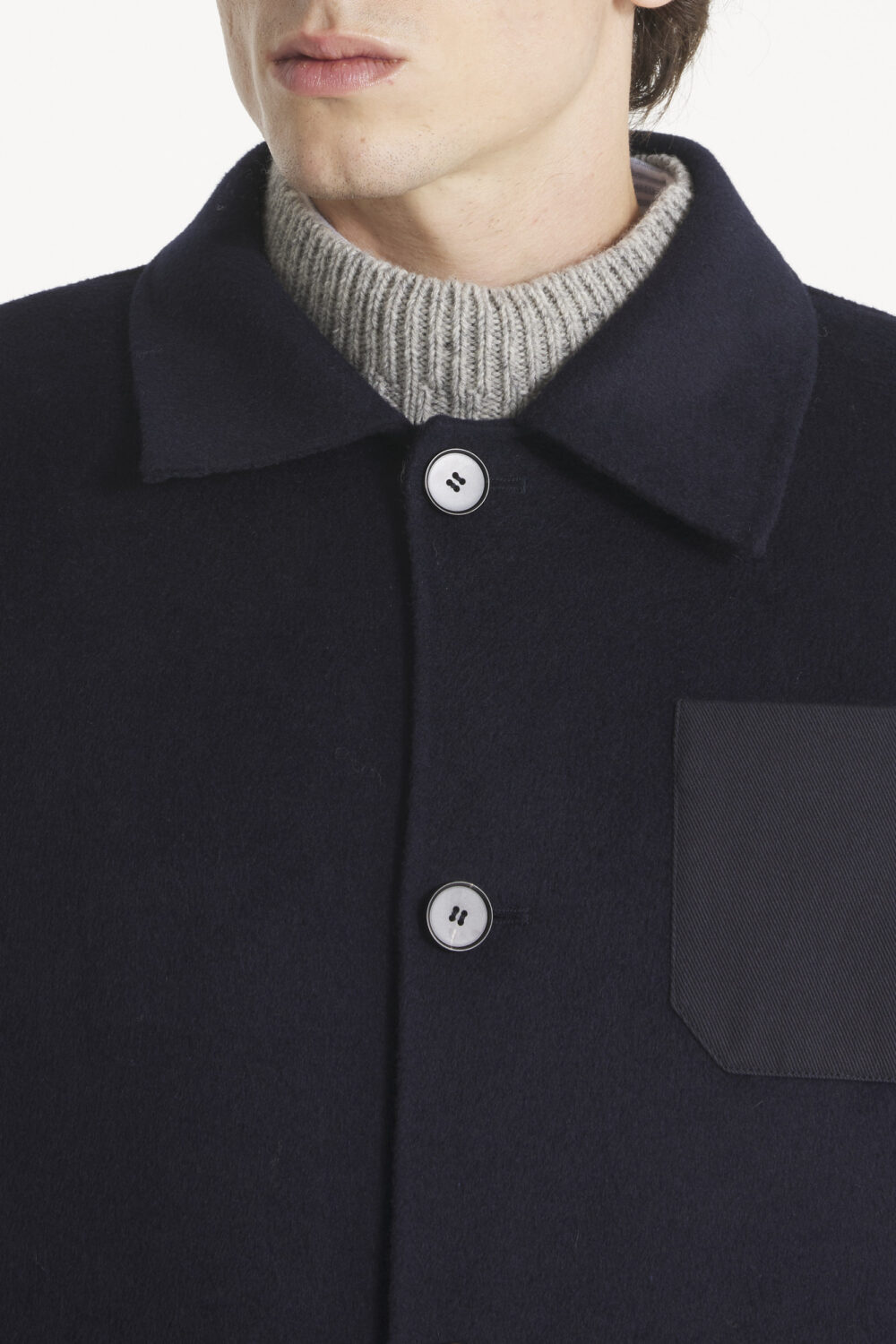 VERDADERO - WOOL JACKET - XS, NAVY
