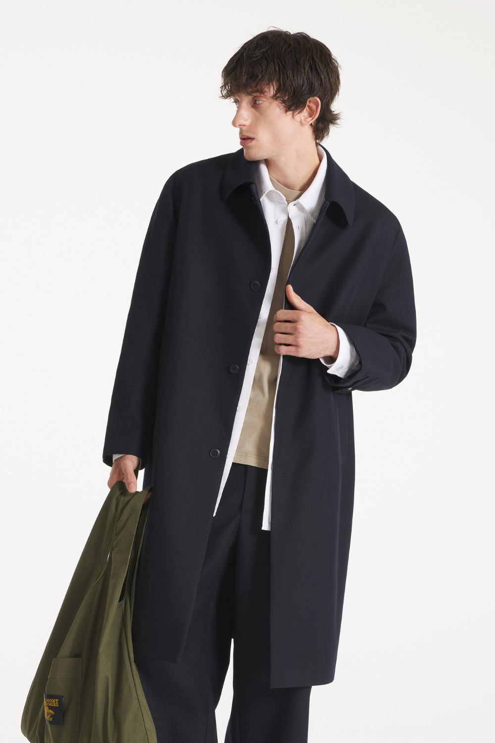 MANFRED - TRENCH EN LAINE - XL, MARINE