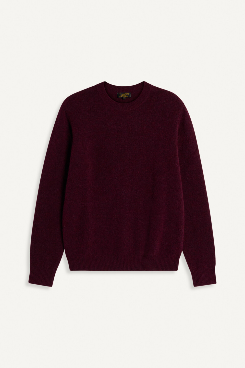 SHAGGY - JERSEY SWEATER - L, BURGUNDY