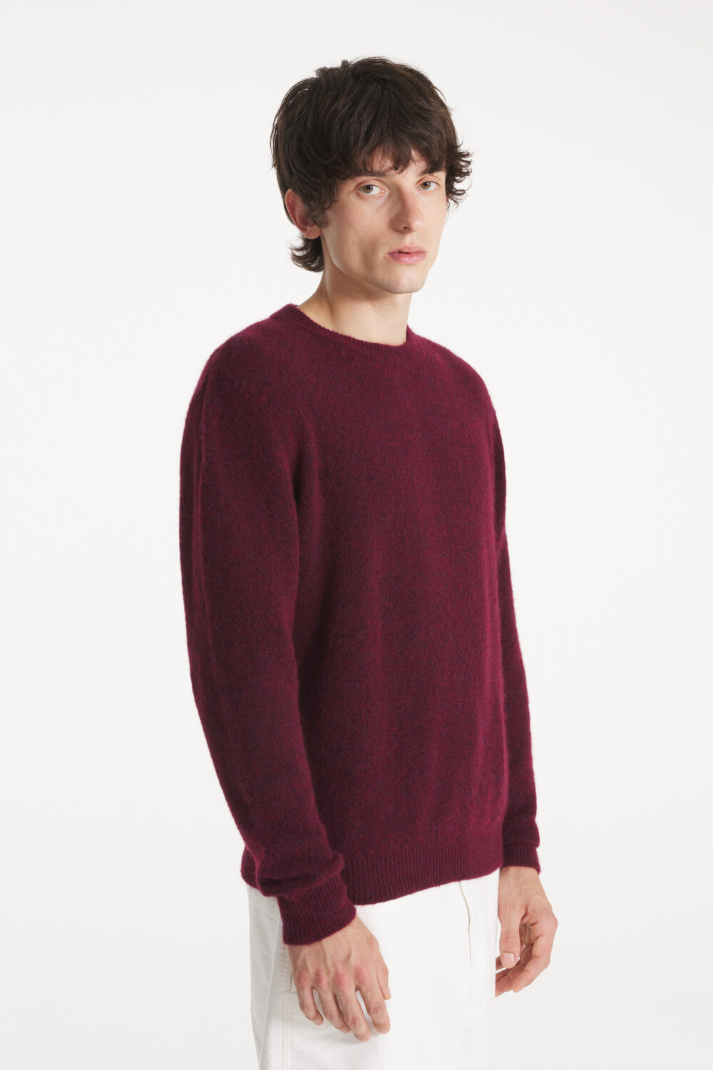 SHAGGY - PULL EN JERSEY - M, BORDEAUX
