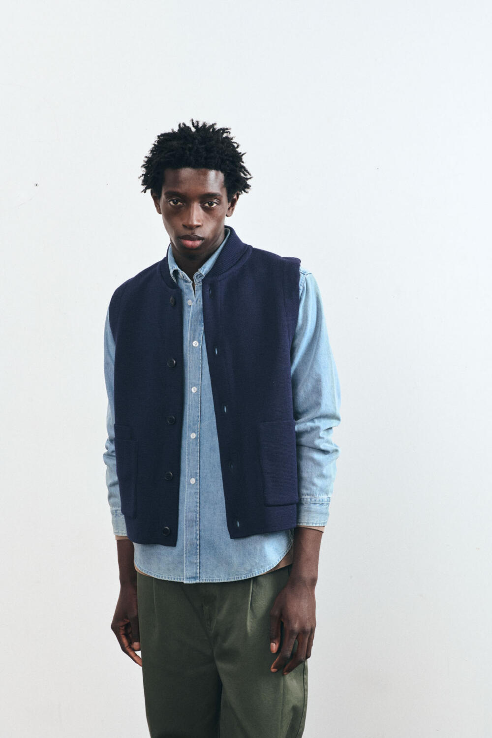 GALI - CARDIGAN SANS MANCHES - XS, MARINE