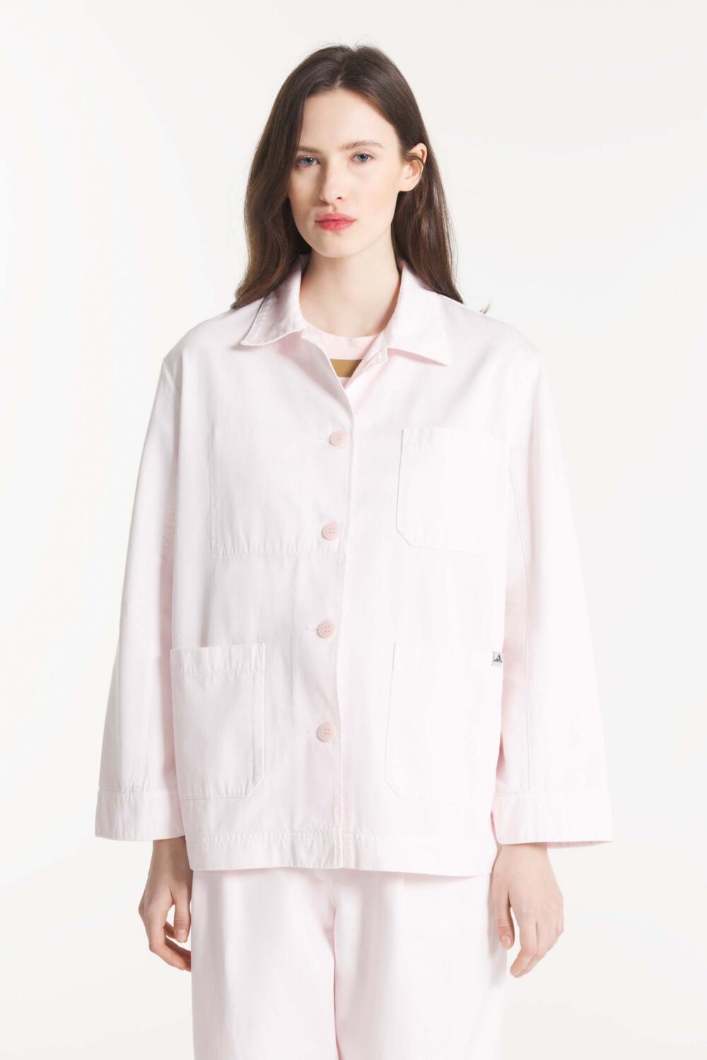 Veste de travail en gabardine - 36, ROSE