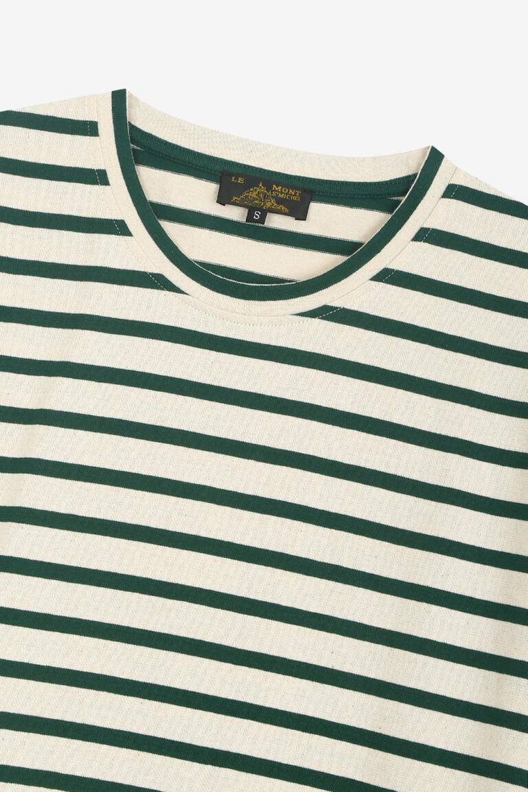THEOXANE - MARINIERE TANK TOP - OFFWHITE/GREEN, seconde vue