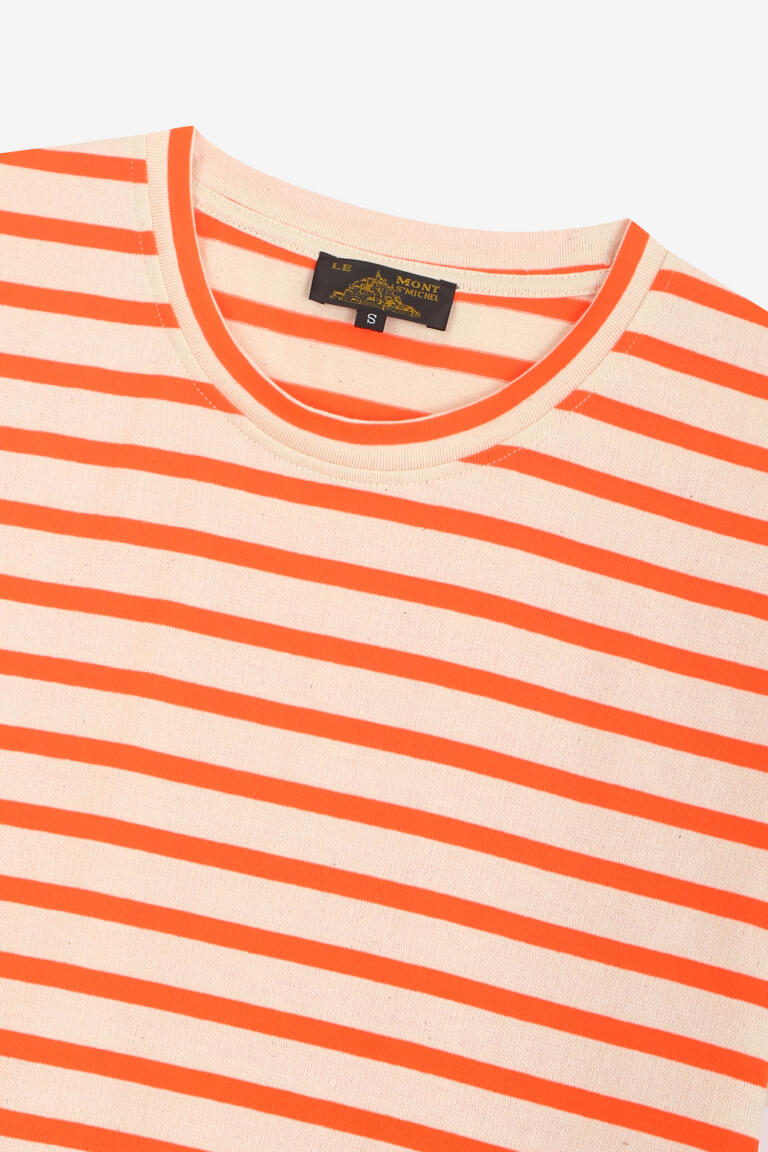 THEOXANE - MARINIERE TANK TOP - Ecru orange, seconde vue