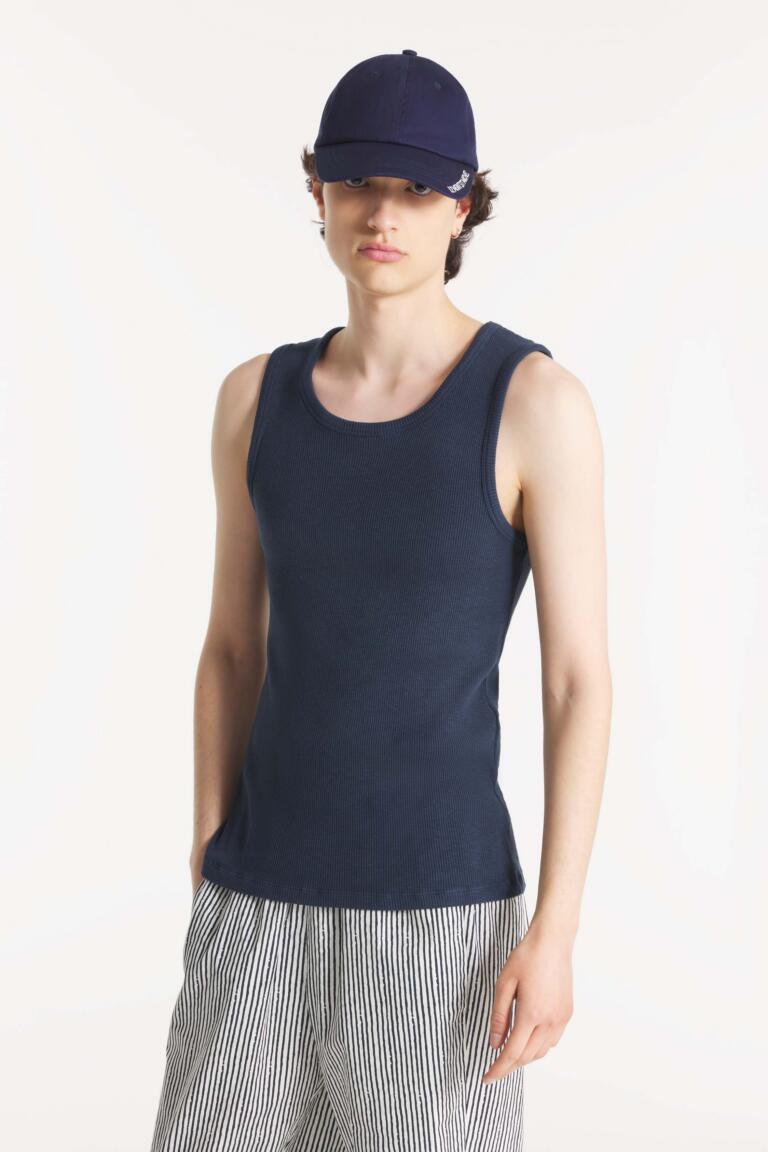 TIMMY - COTTON WIFEBEATER - NAVY, seconde vue