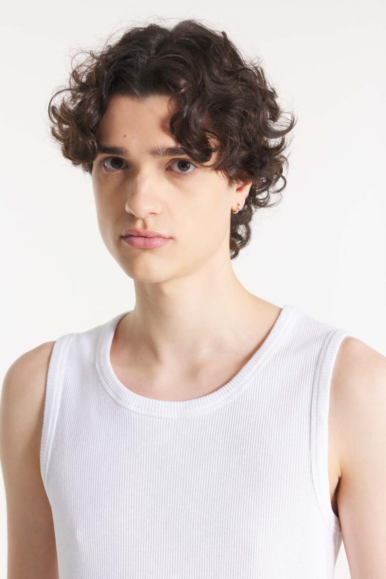 TIMMY - COTTON WIFEBEATER - OFFWHITE, seconde vue