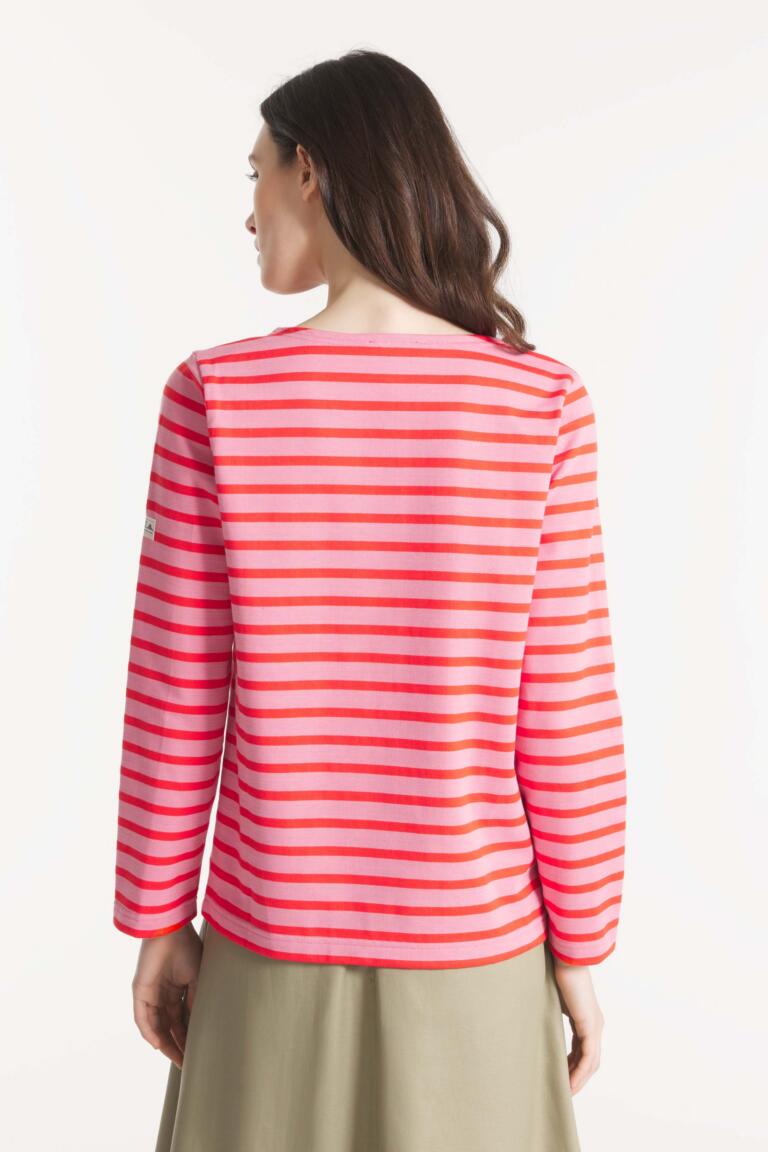Tilda - Marinière with long sleeves - Pink red 2, seconde vue