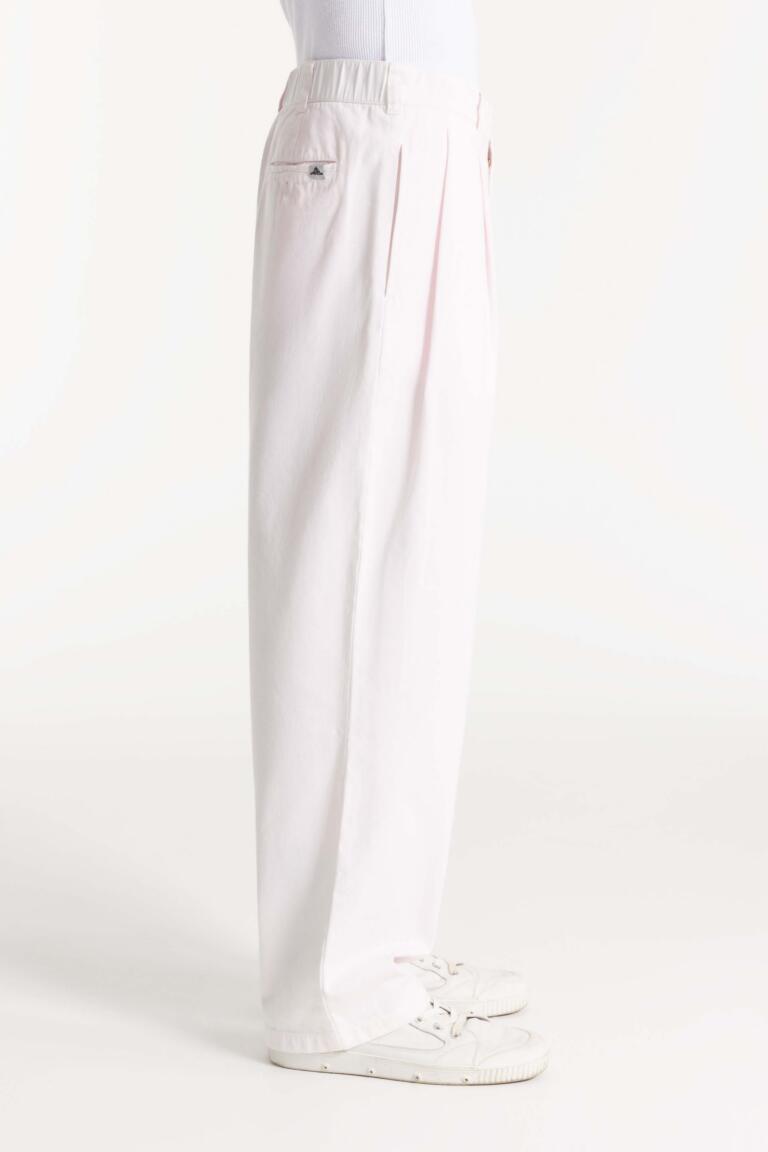 Pitt - Wide-leg gabardine pants - PINK, seconde vue