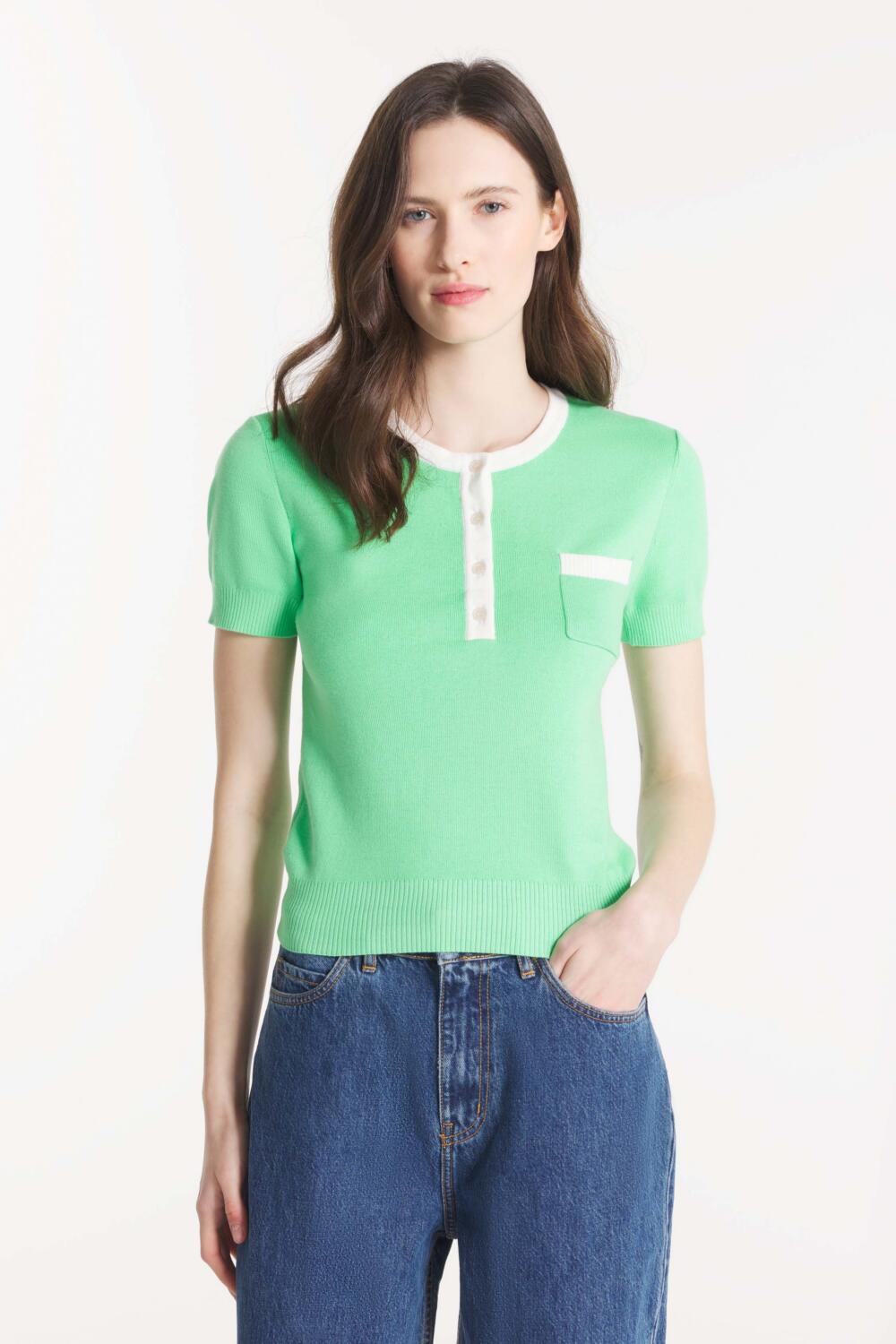 SELESTE – SHORT-SLEEVED SWEATER