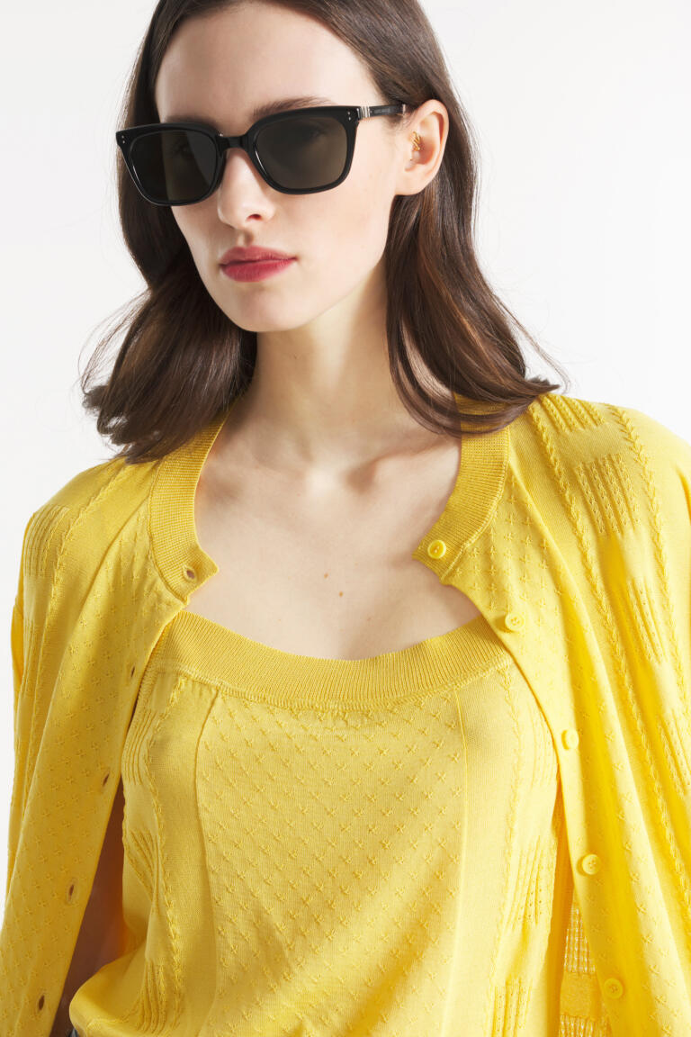 GRESSY - CARDIGAN - YELLOW, seconde vue