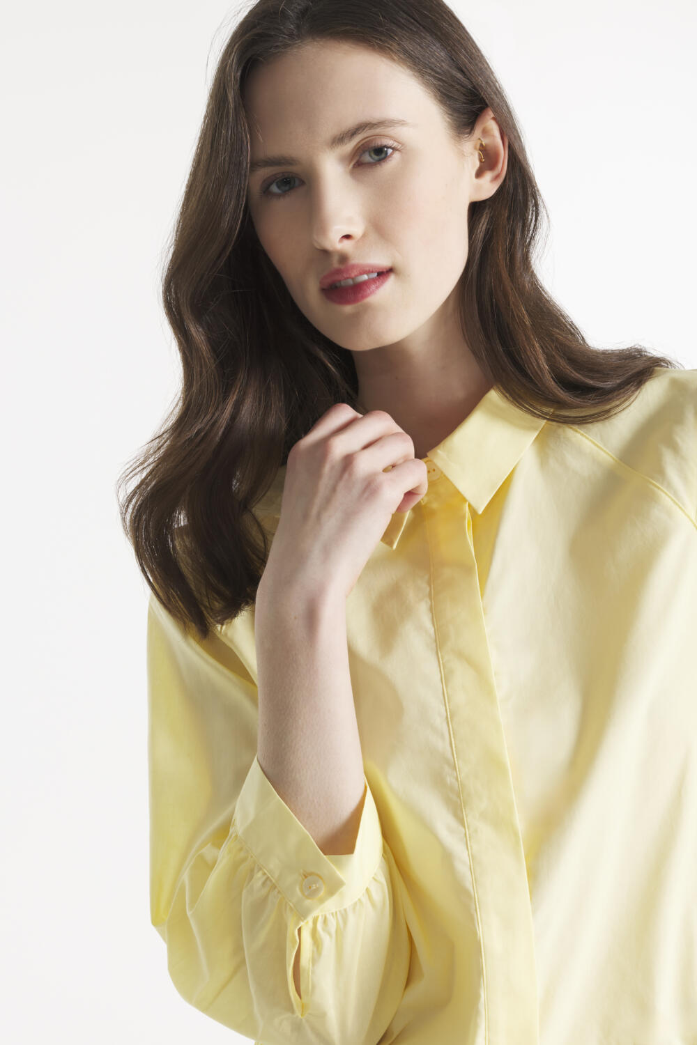 CACTUS - CHEMISE EN POPELINE - 38, JAUNE