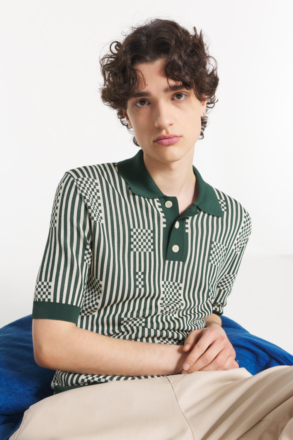 SALVY – POLO EN JACQUARD