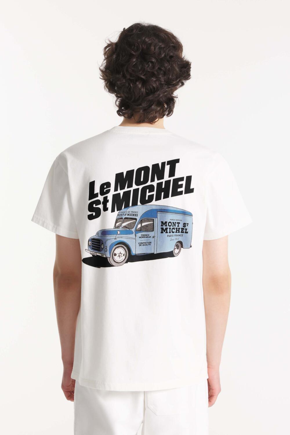 TURAN - T-SHIRT IMPRIMÉ - S, BLANC/BLEU
