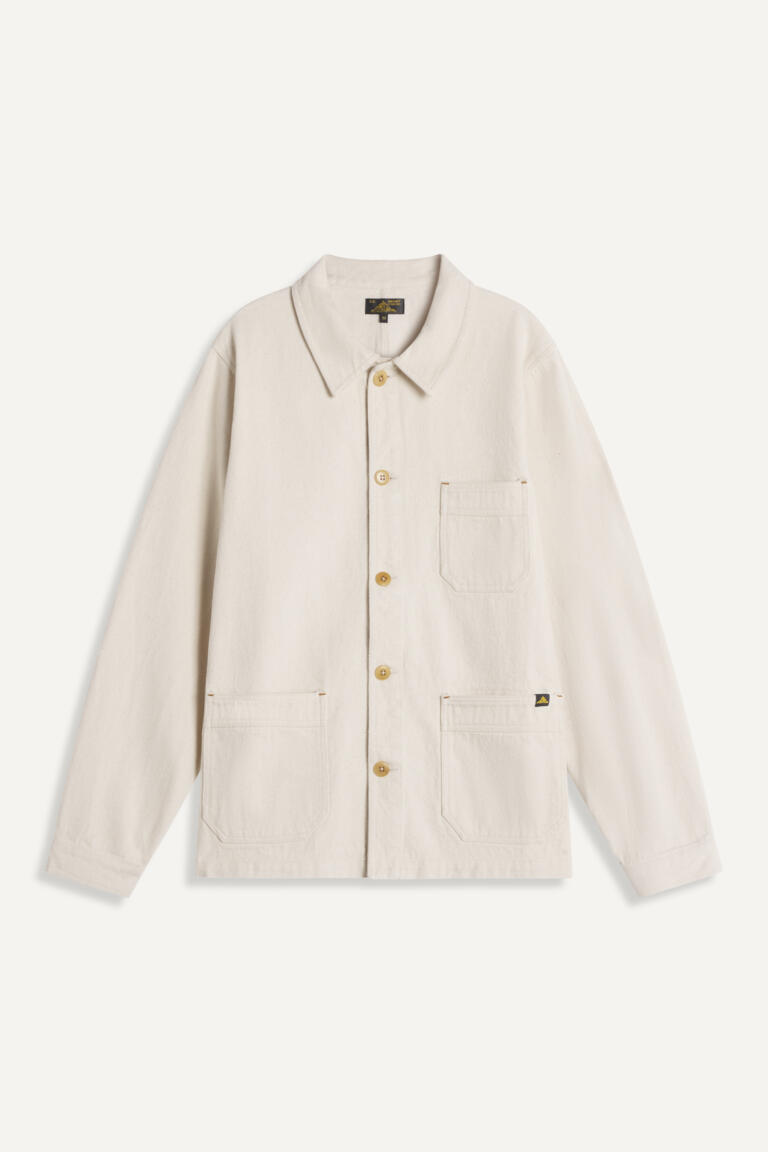 VOLCI - VESTE DE TRAVAIL DENIM - ECRU, seconde vue