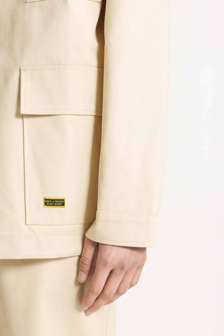 VELCRUZ - VESTE DE TRAVAIL EN SERGÉ - BEIGE, seconde vue
