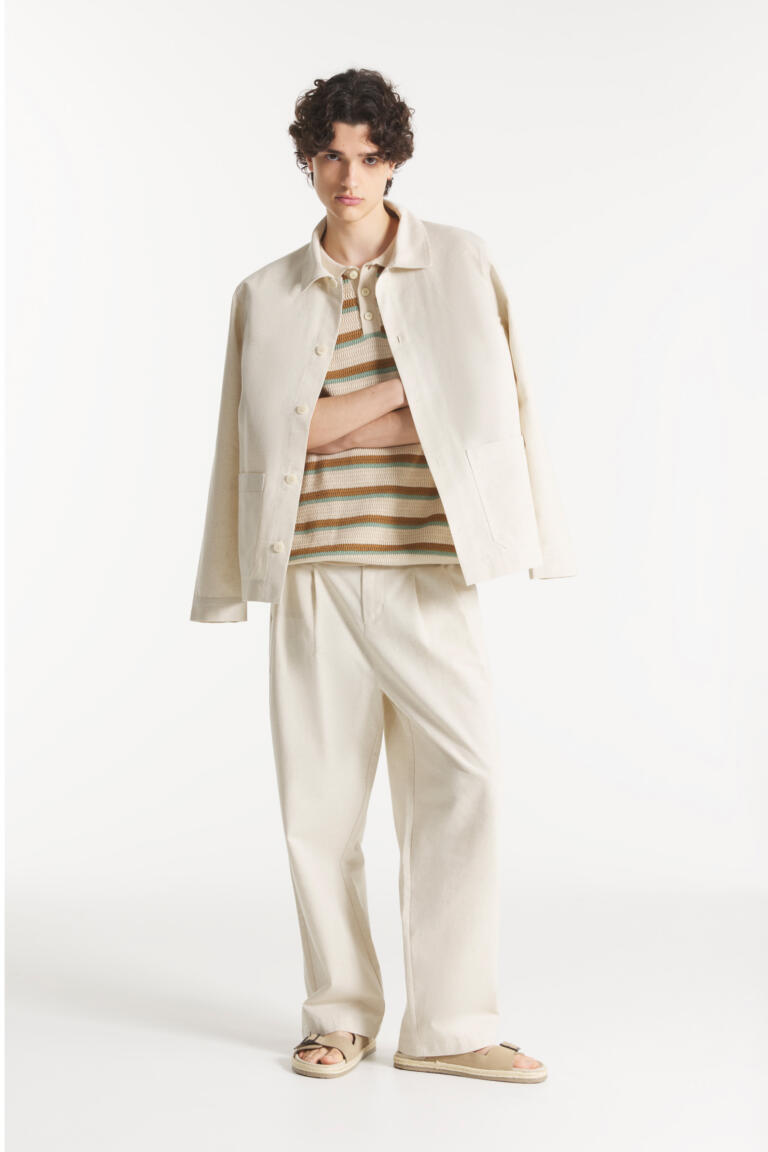 VAULRY - LINEN WORK JACKET - OFFWHITE, seconde vue