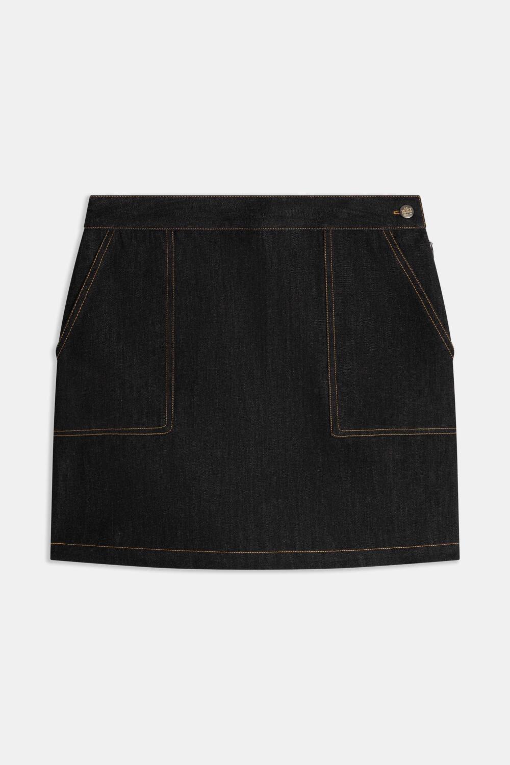 JOSY - DENIM SKIRT - 38, BLACK
