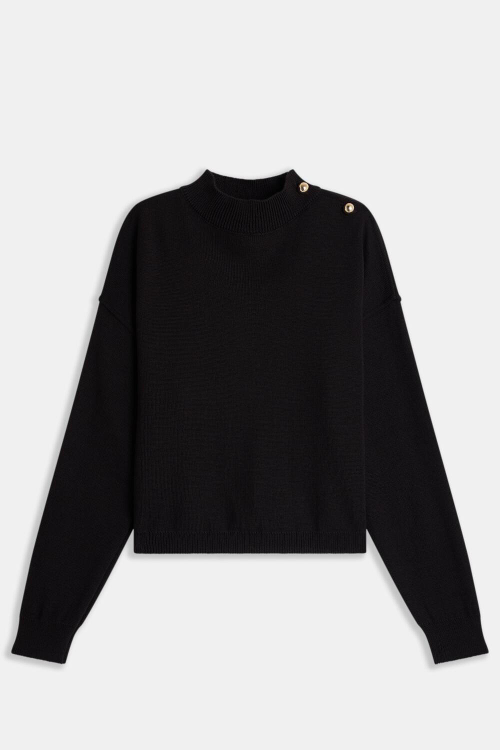 SARIANA - PULL EN MAILLE MILANO - XS, NOIR
