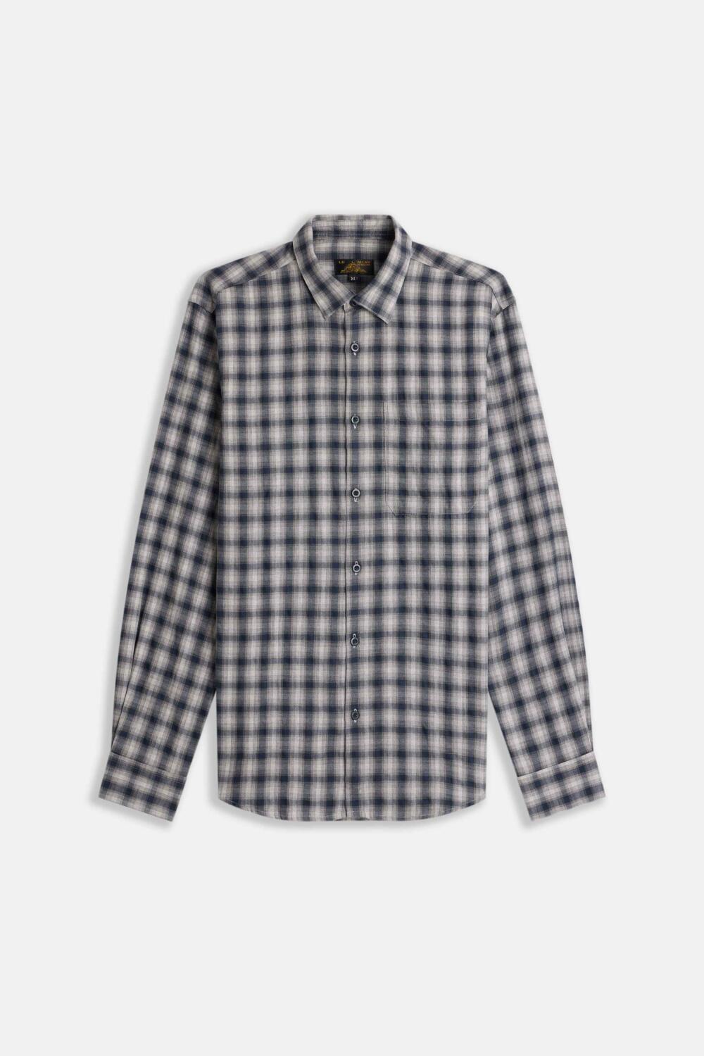 COLAS - CHECK SHIRT - S, NAVY