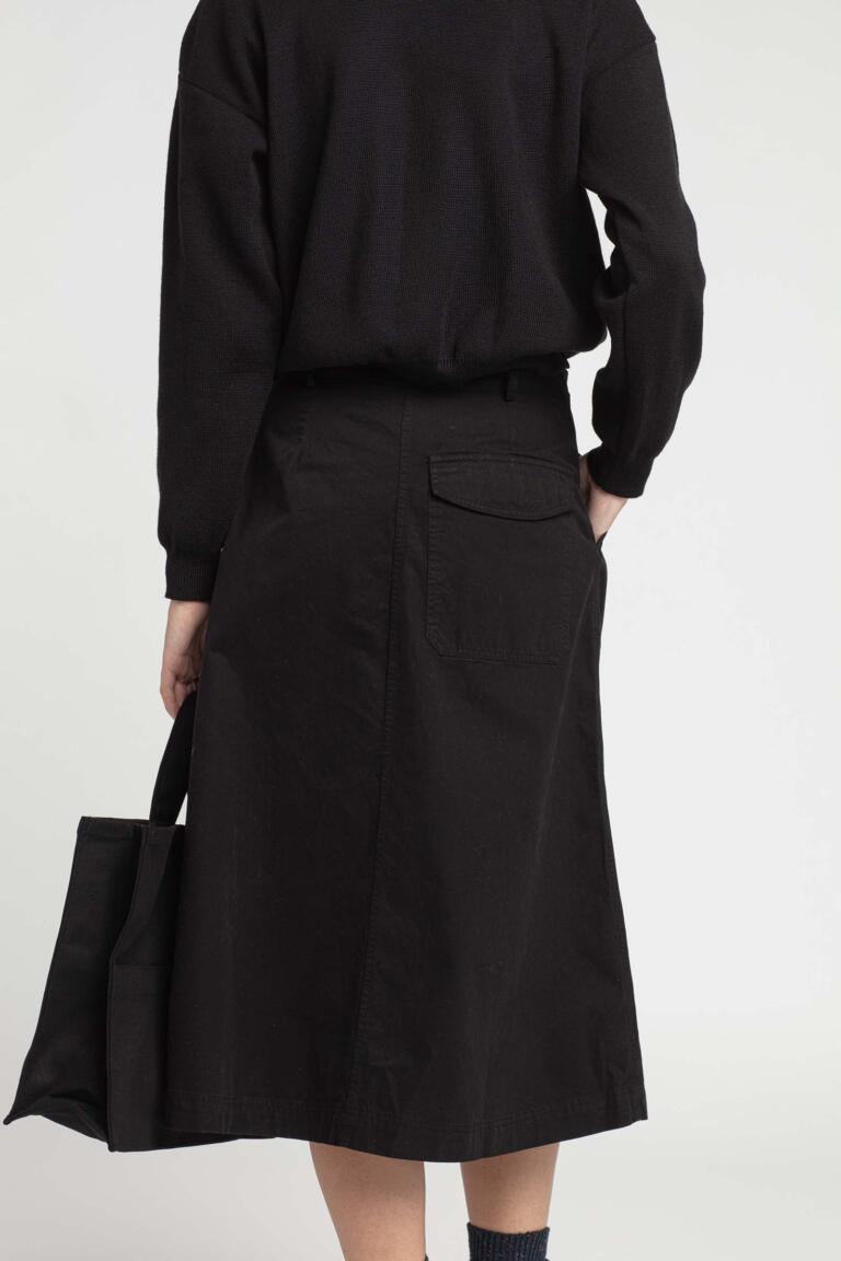 JINOLI - LONG SKIRT - BLACK, seconde vue