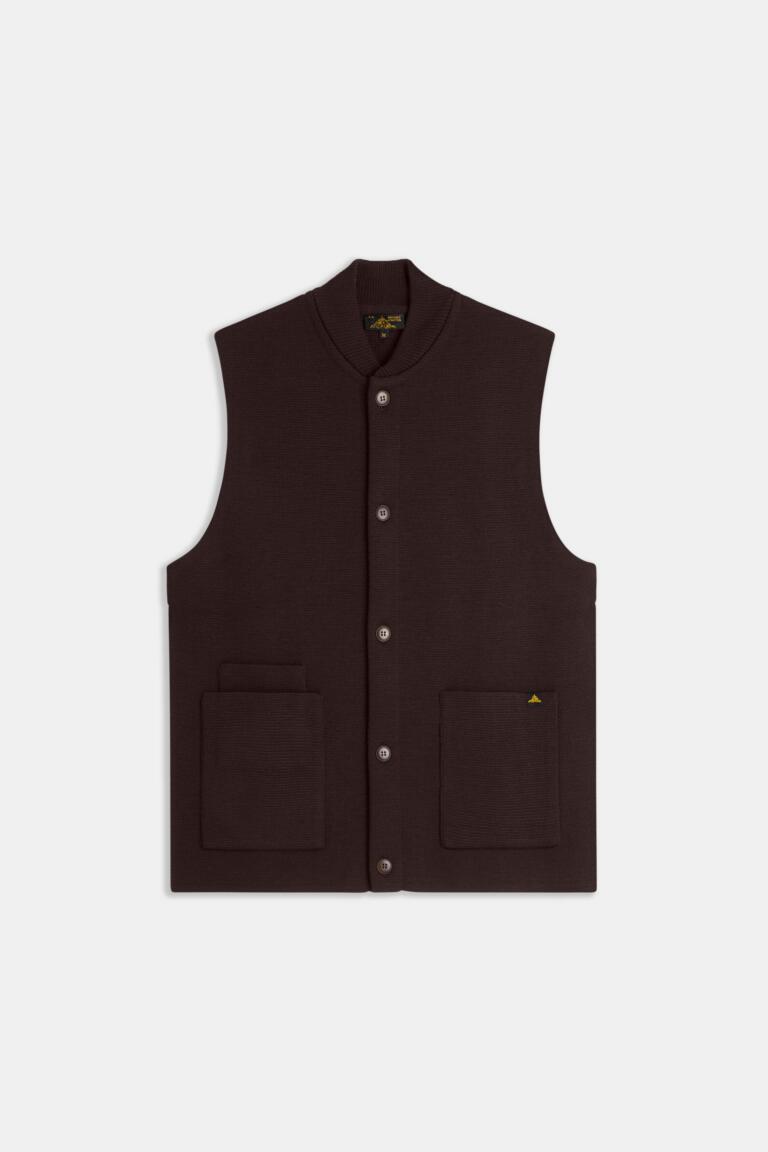 GARY - SLEEVELESS CARDIGAN - mocha, seconde vue