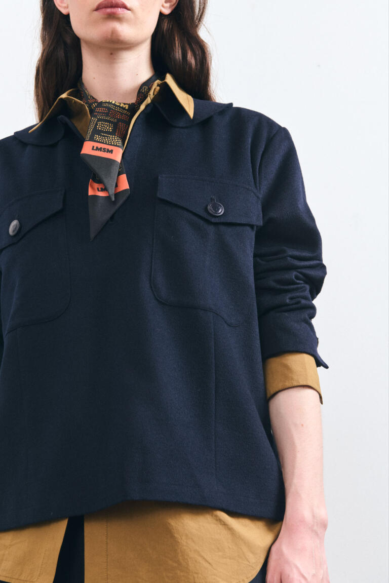 VEANNE - WOOL SWEATER - NAVY, seconde vue